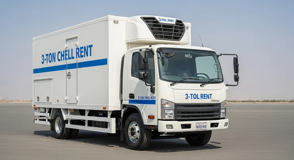 3-Ton Chiller Truck for Rent in Abu Dhabi