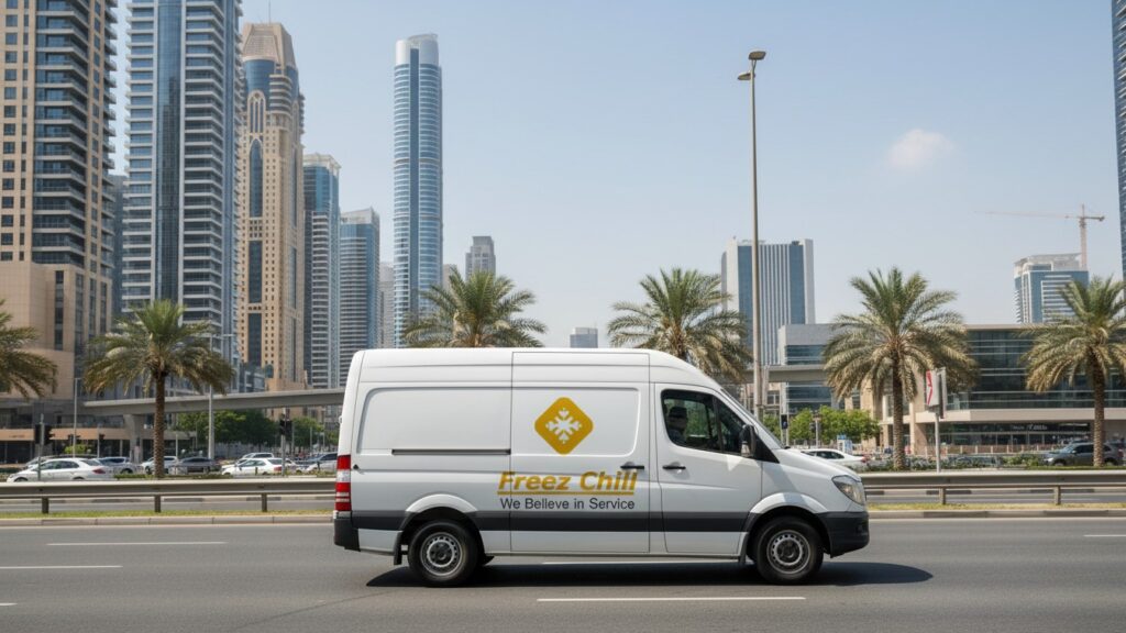 chiller van for rent abu dhabi